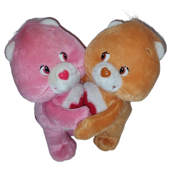 Care Bears Plush Set - Love-A-Lot & Tenderheart Bear - 8" - Soft & Cuddly - Picture 2 of 16